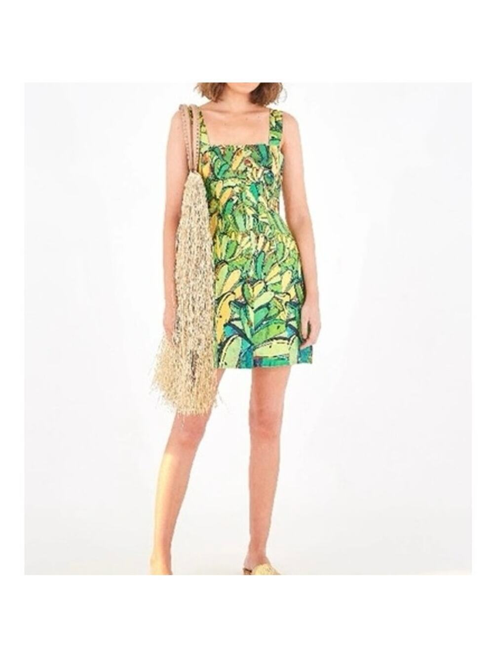 Farm Rio Green Banana Dress size small